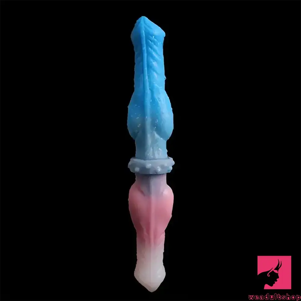 12.2in Silicone Double Ended Knot Dog Big Soft Dildo For Lesbian Gay