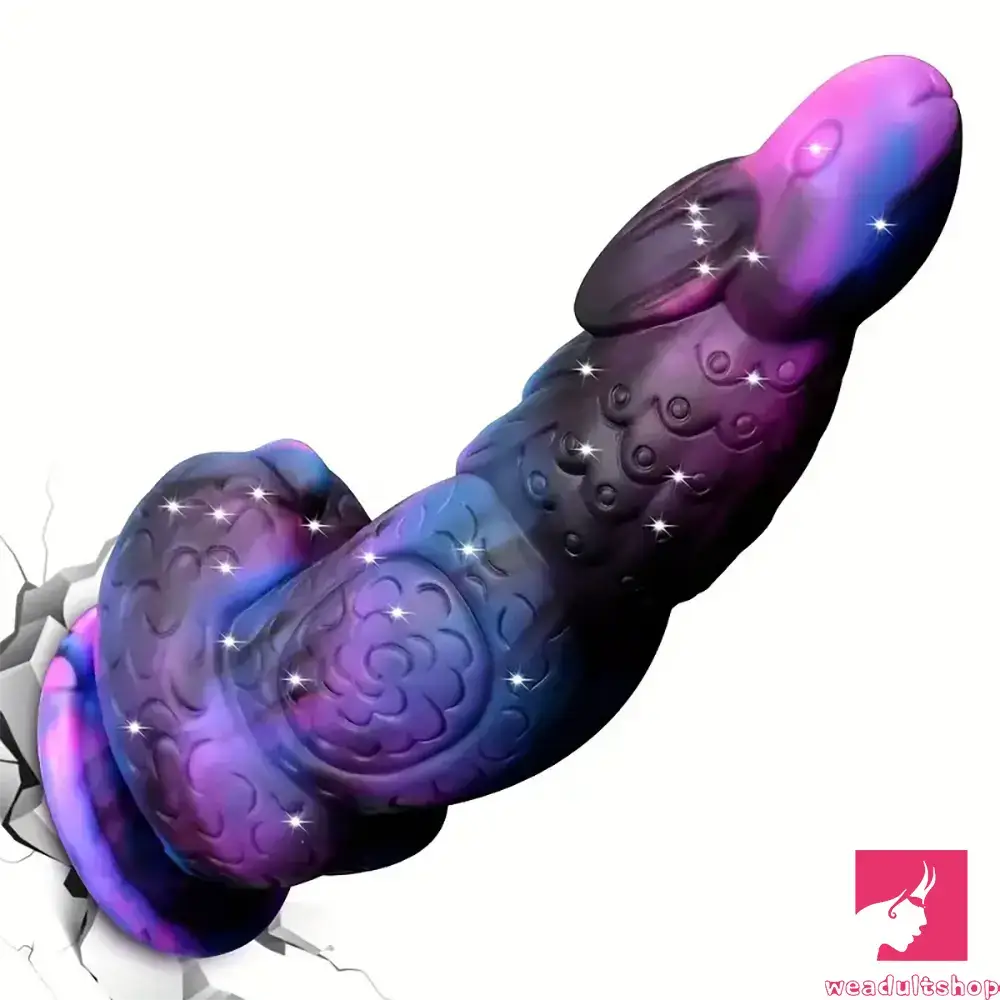 8.5in Silicone Dragon Soft Dildo For Men Women With Rabbit Head