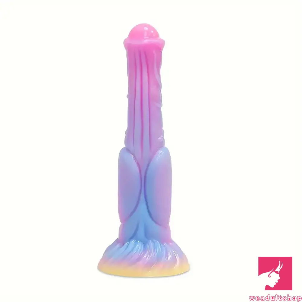 9.64in Big Silicone Soft Glowing Dildo For Stimulating Women Sex Orgasm