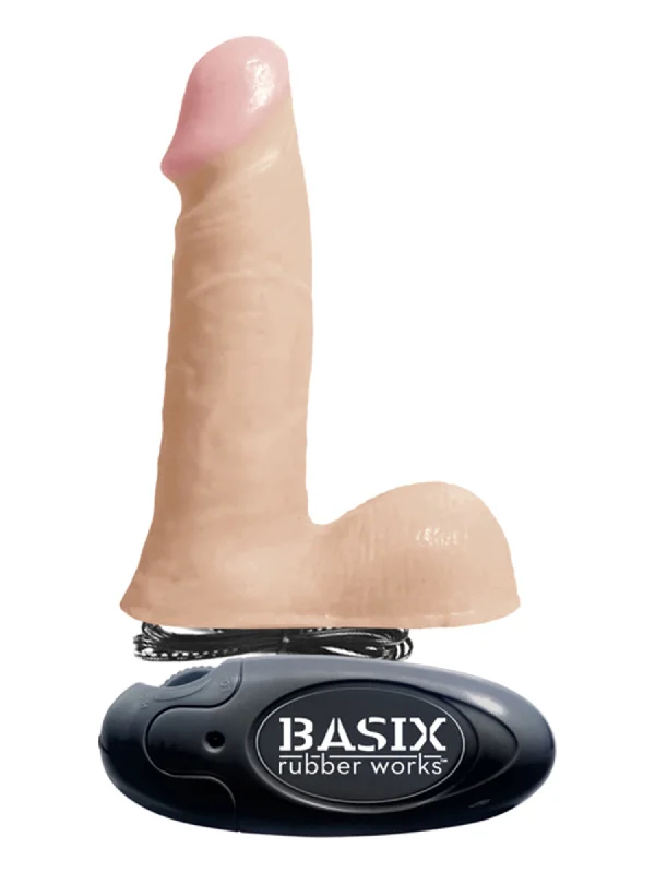 Basix Smooth 6 Inch Vibrating Dildo