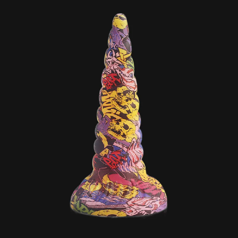 Camo Cone Anal Dildo Big Suction Cup Sex Toys for Women - Premium Silicone Spiral Vaginal Stimulator