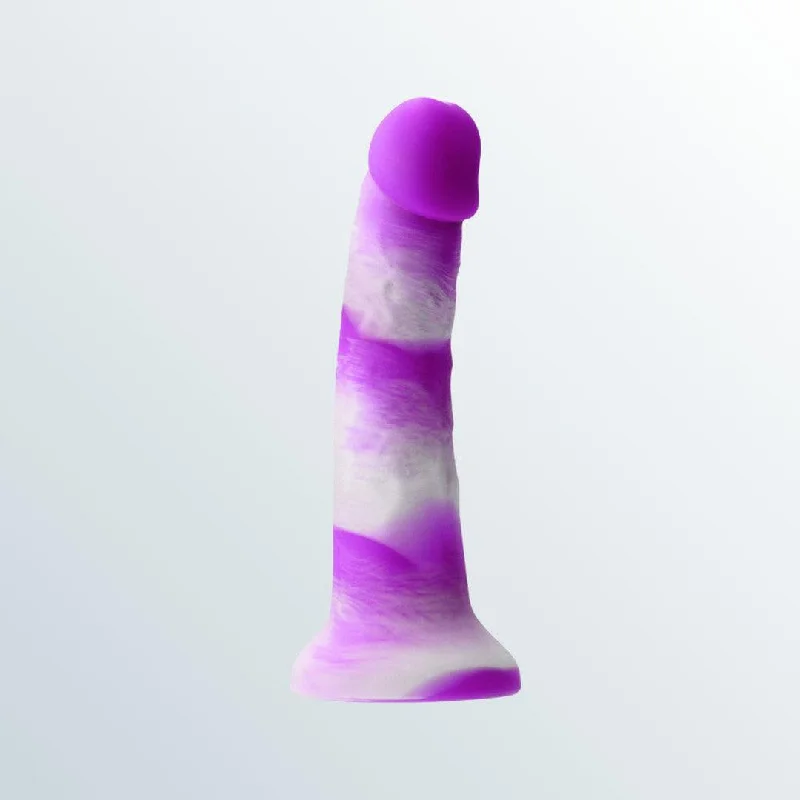 Colours Pleasures Yum Yum 7" Realistic Silicone Dildo - Purple