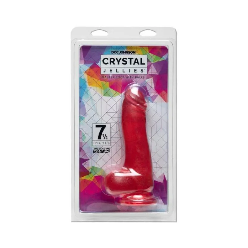 Crystal Jellies - 7.5 Inch Master Cock With Balls