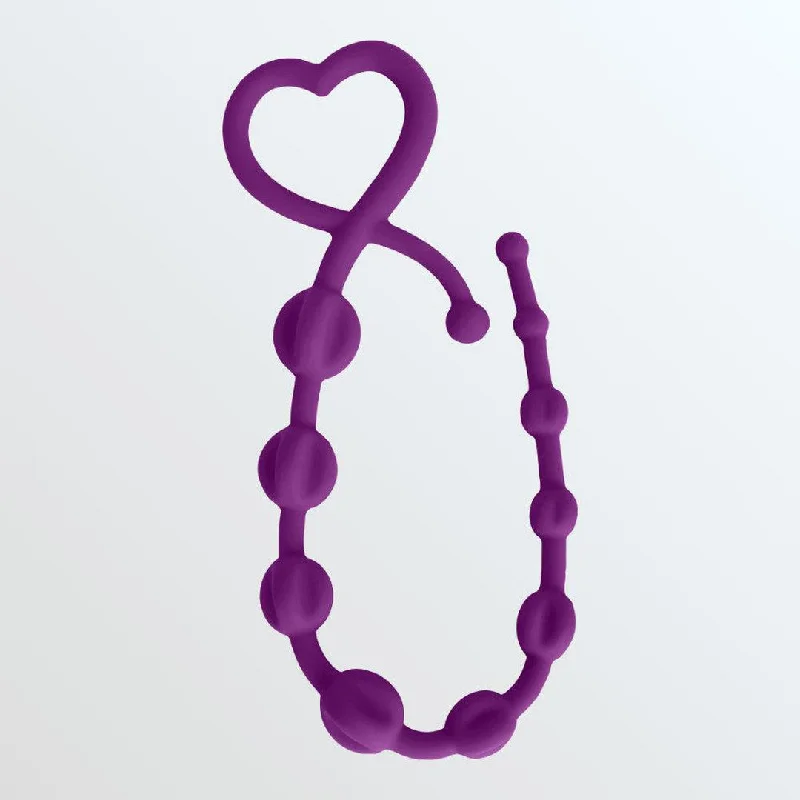 Curve Gossip Hearts n' Spurs Anal Beads - Violet