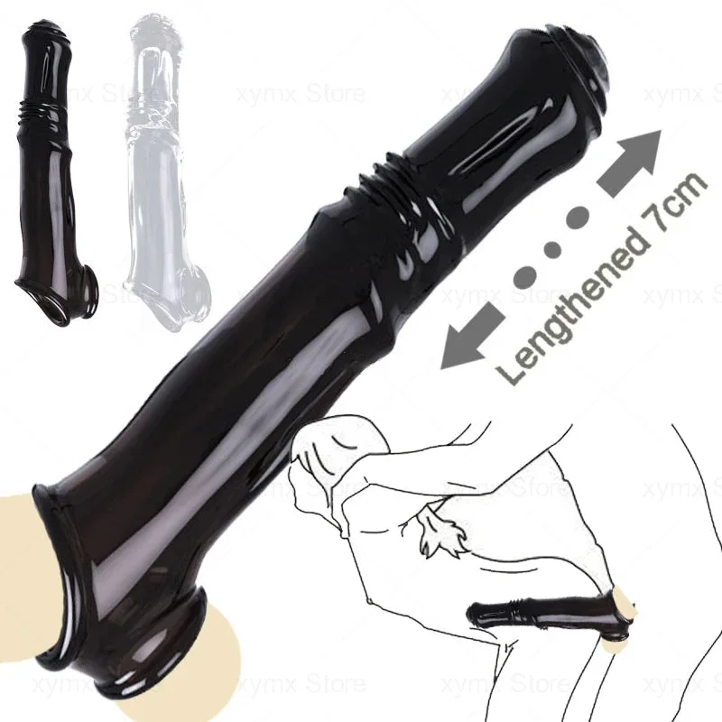 Dogdildo Cock Sleeve Penis Enlarger - Penis Ring Fantasy Condom Sex Toys for Couples