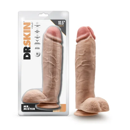 Dr Skin Mr Mister 10.5 Dildo Balls Beige