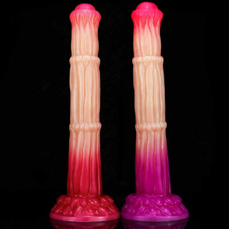 Fantasy Horse Monsterdildo Butt Plug - Silicone Bamboo Joint Anal Dildo Prostate Massager