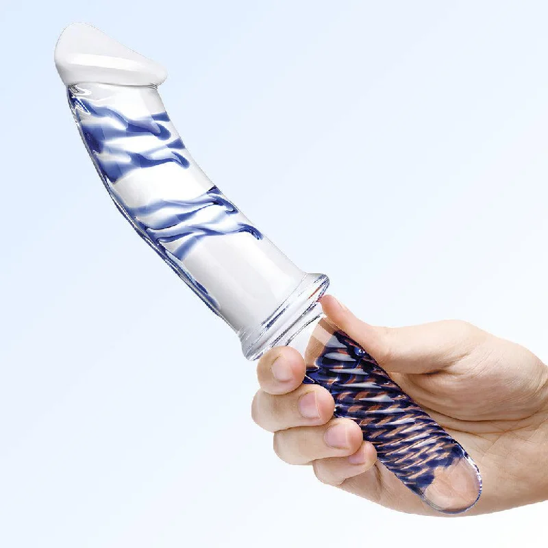 Gläs Realistic Double-Ended Glass Dildo With Handle 11"