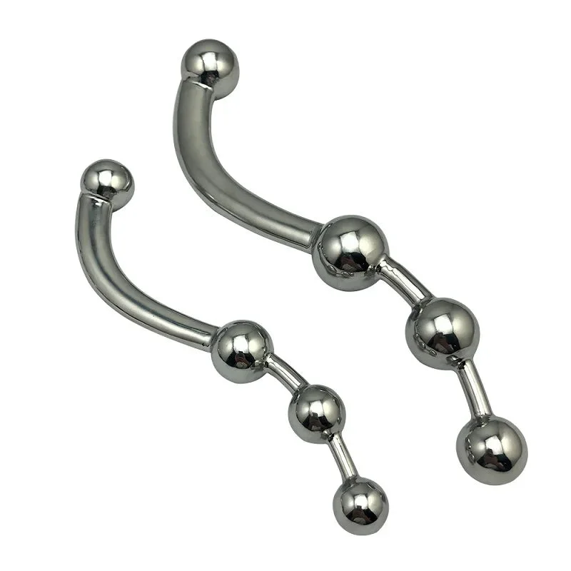 Metal Anal Dildo Butt Plug - Anal Beads Large Dildo Female Male Sex Toys