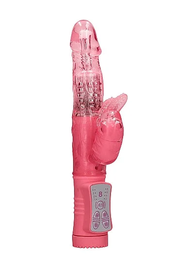 Rotating Beaded Beetle Vibrator - Pink