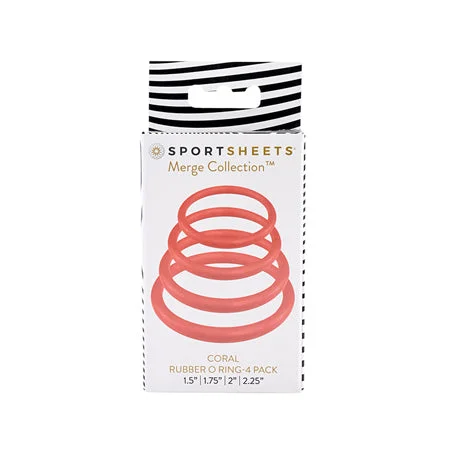 Sportsheets O Ring 4 Pack - Coral