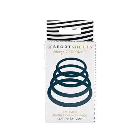 Sportsheets O Ring 4 Pack - Emerald