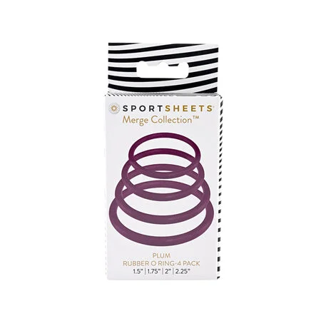 Sportsheets O Ring 4 Pack - Plum