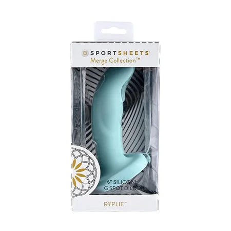 Sportsheets Ryplie 6' Silicone G Spot Dildo - Blue