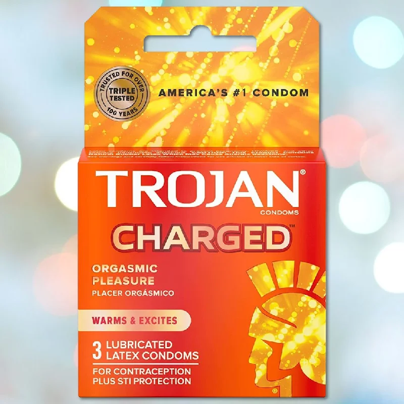 Trojan Charged Deep-Ribbed Condoms