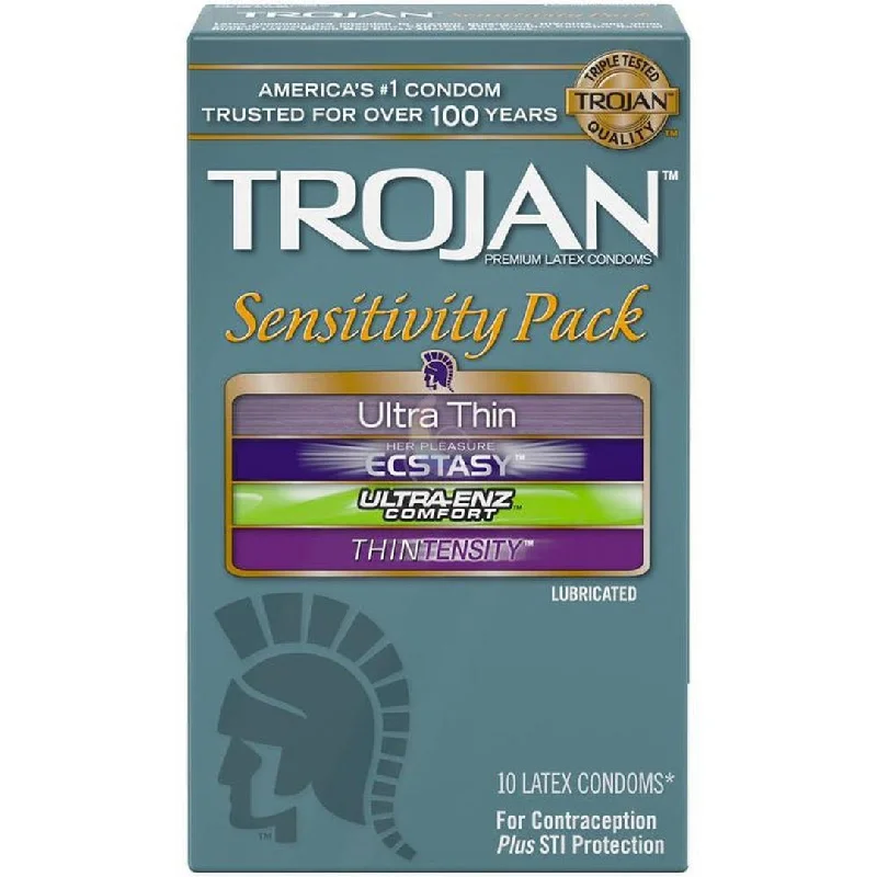 Trojan Sensitivity Variety Pack of Condoms (4 Types of Condoms)