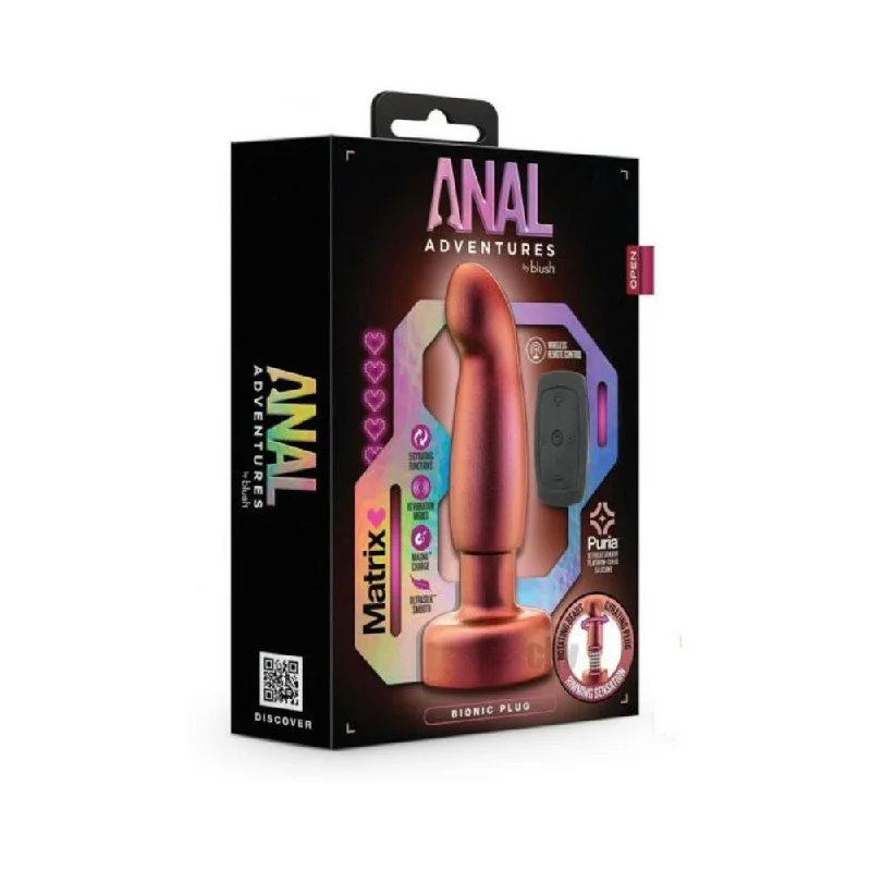 Blush Anal Adventures Matrix Bionic Plug - Cosmic Copper