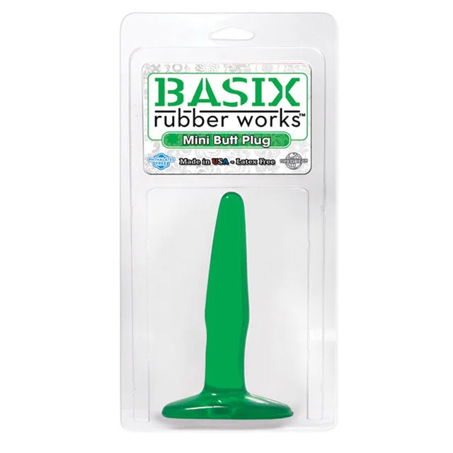 Basix Mini Green Butt Plug