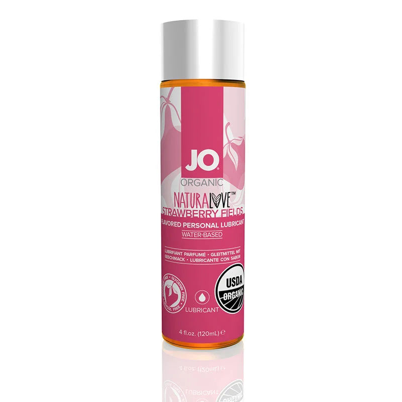 JO USDA Organic - Strawberry - Lubricant Natural Love 4 fl oz / 120 ml