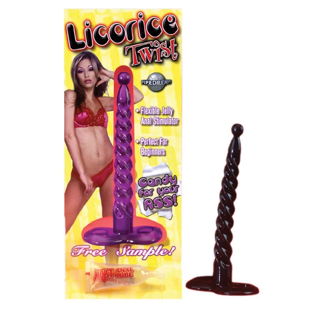 Licorice Twist Butt Plug (Black)