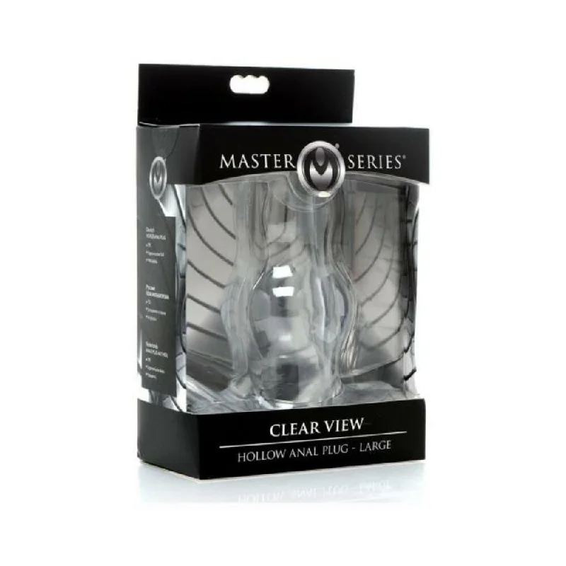 Ms Clear View Hollow Anal Plug Lg