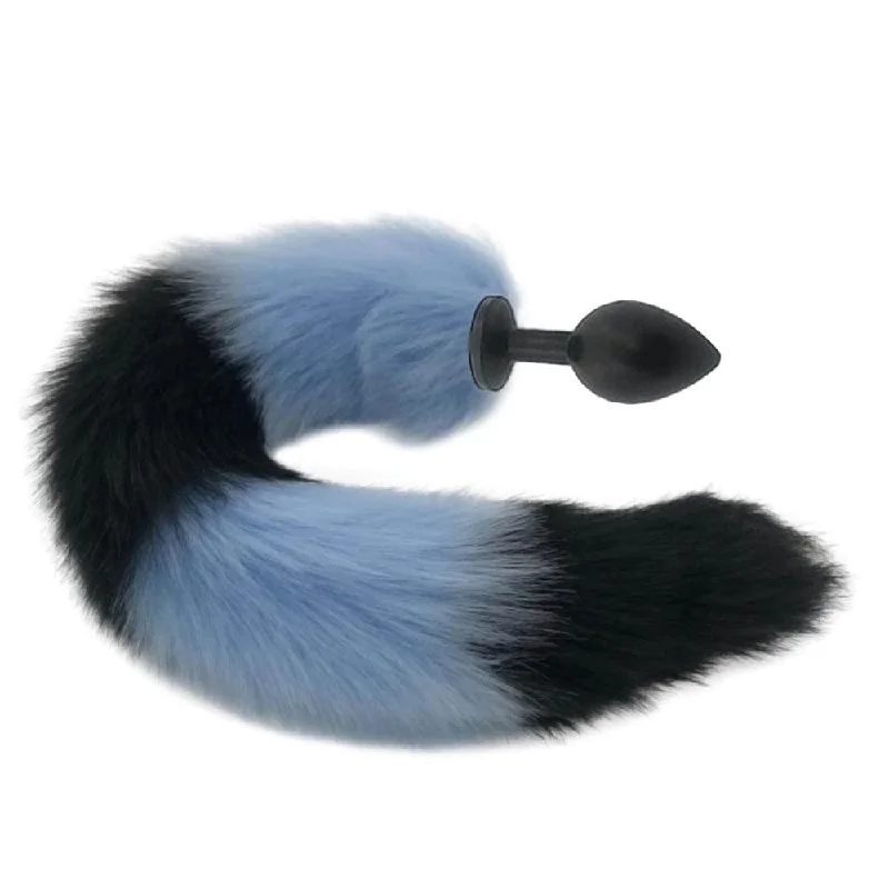 Mythical Blue Wolf Tail Plug 2.76 to 3.54" Long