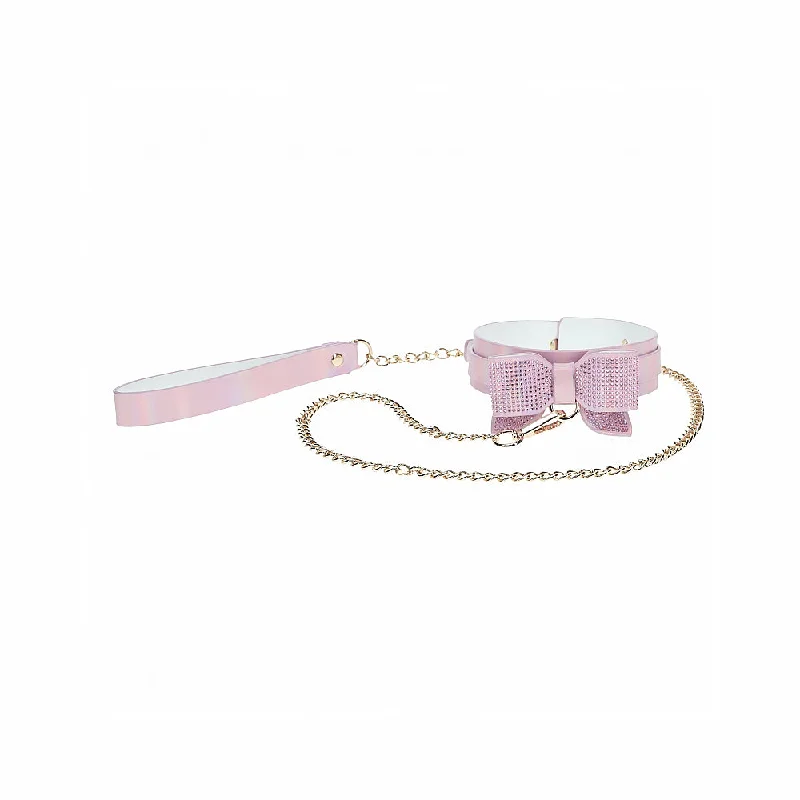 Ouch! Paris Collection Collar with Leash Pink