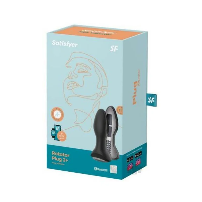 Satisfyer Rotator Plug 2+ - Black