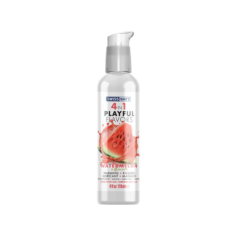 Swiss Navy 4 in 1 Playful Flavors Watermelon 118 ml / 4 oz.