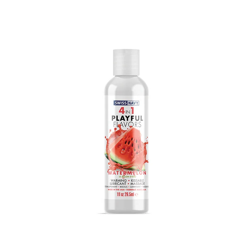 Swiss Navy 4 in 1 Playful Flavors Watermelon 29.5 ml / 1 oz.