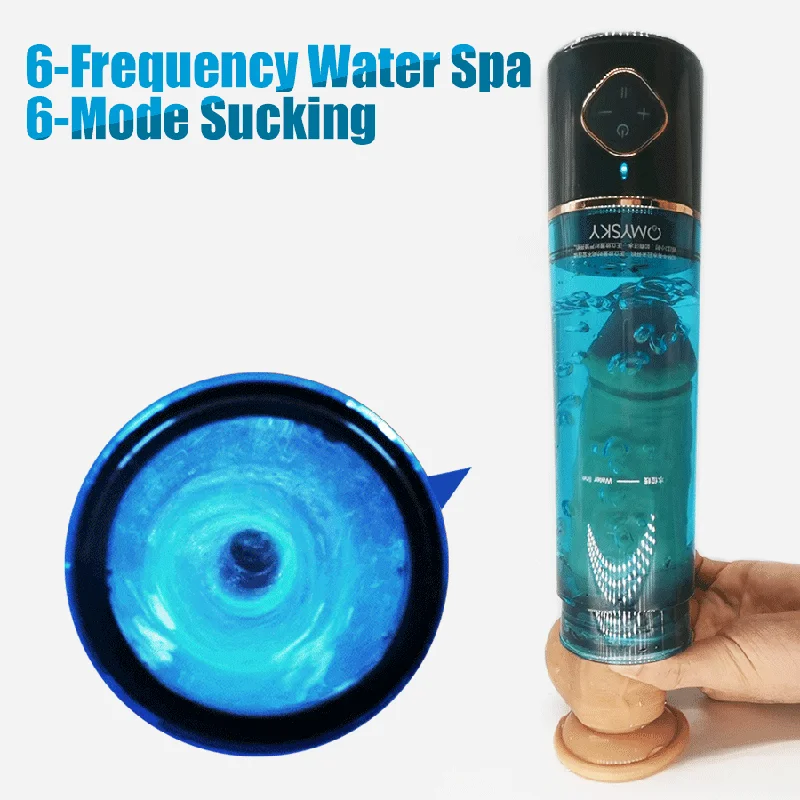 6-Frequency Water Spa 6-Mode Sucking Penis Enlargement Pump