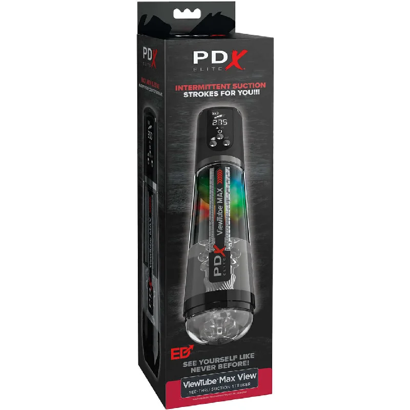 PDX Elite Viewtube Max View See Through Suction Stroker