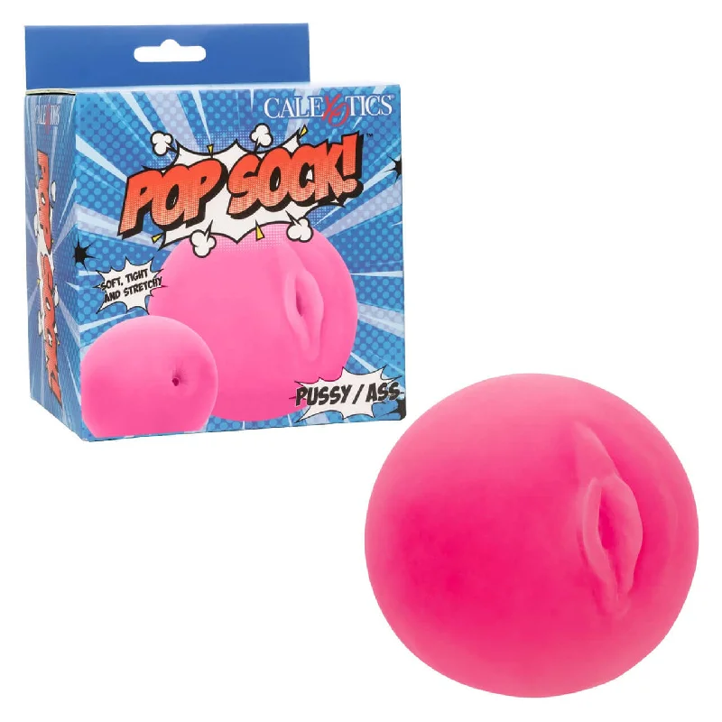 Pop Sock!™ Pussy/Ass Pink Dual-Entry Masturbator - Ultra Life-Like Pure Skin