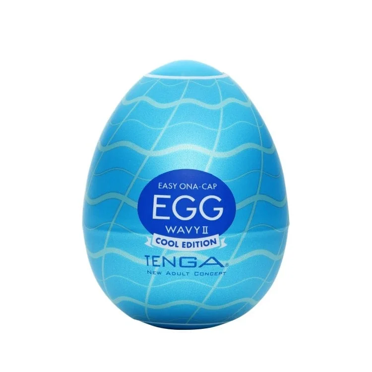 Tenga - Masturbator Egg Wavy 2 Cool Edition (Blue)